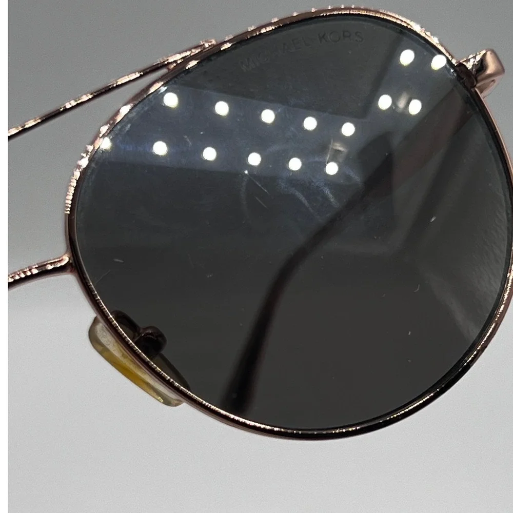 Michael Kors MK 1021 Lon 11166G‎ Rose Gold 53-18-140 3N Sunglasses With Case